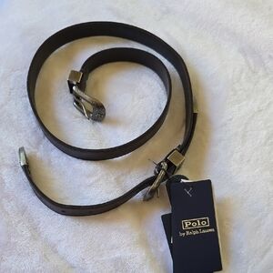 Polo by Ralph Lauren‎ Women's Dark Brown Leather Belt